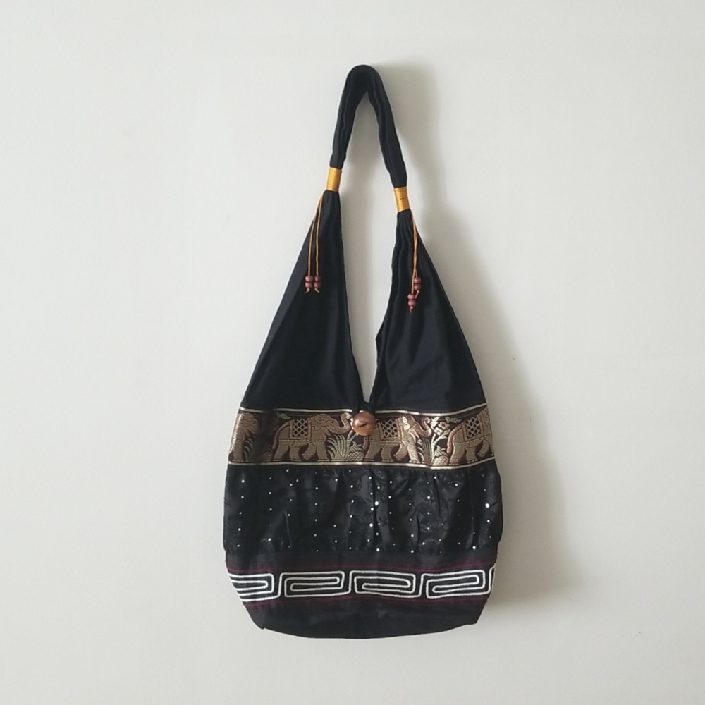 Eastern inspired Fabric Shoulder tote